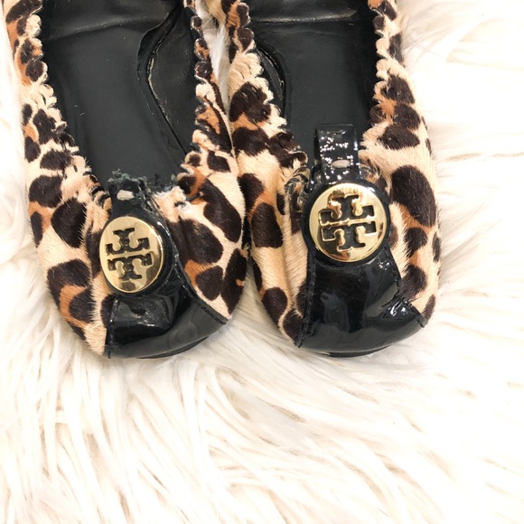 Tory Burch leopard fur ballet flats - Picture 4 of 8